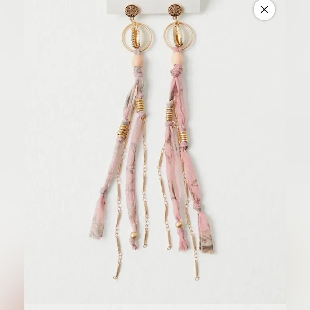 Free People Pink Dangle Earrings